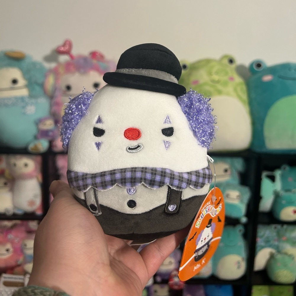 Brand New! 5” Ms K the Clown Halloween Squishmallow
